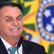 Brazilian President Jair Bolsonaro speaking at the Planalto Palace in Brasilia following the announcement Brazil's Olympic team will be sponsored by the Caixa Economica Federal state bank on June 1, 2021.